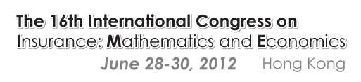 The 16th International congress on Insurance: Mathematics & Economics - 2012