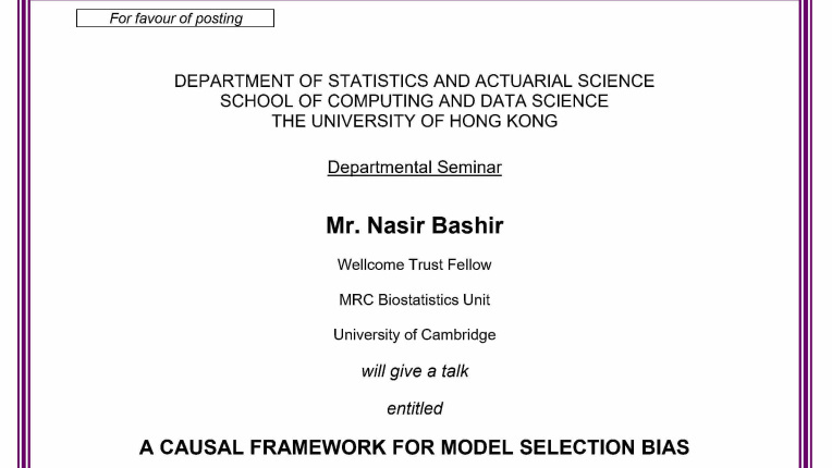 Thumbnail of A causal framework for model selection bias